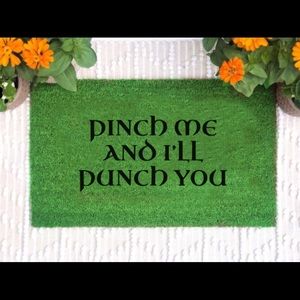 Pinch Me, Punch You St. Patrick’s Doormat